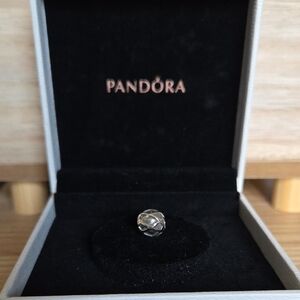 Rare and Retired Pandora Sterling Silver Argyle Bead Charm